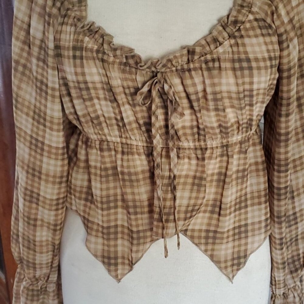Charming plaid crop top CUTE - Picture 8 of 10
